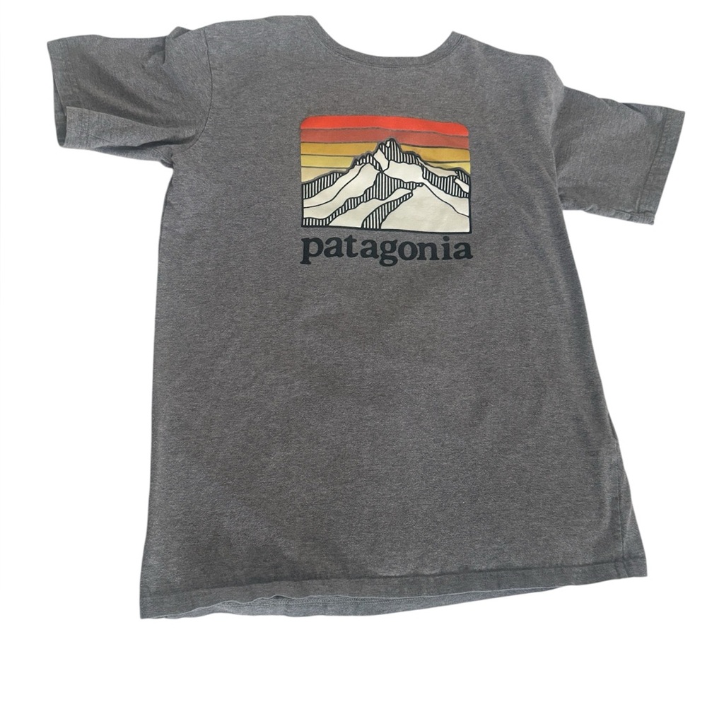 Patagonia Kids Gray Mountain Graphic Tee